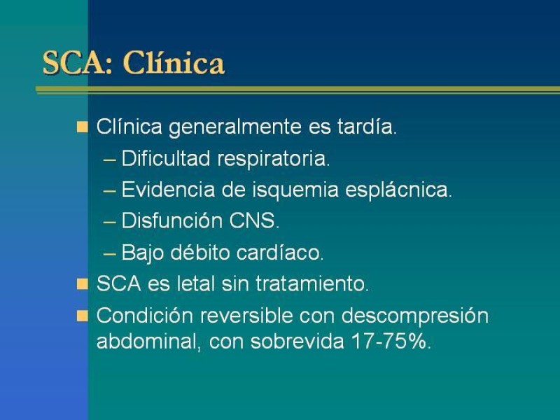 Diapositiva 9 de Sindrome Compartimental Abdominal