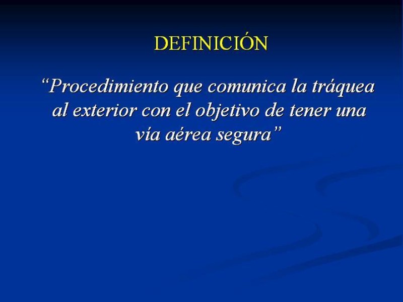 Diapositiva 1 de Traqueostomía Final