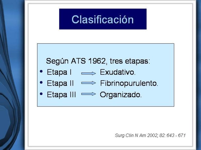 Diapositiva 4 de Empiema Pleural