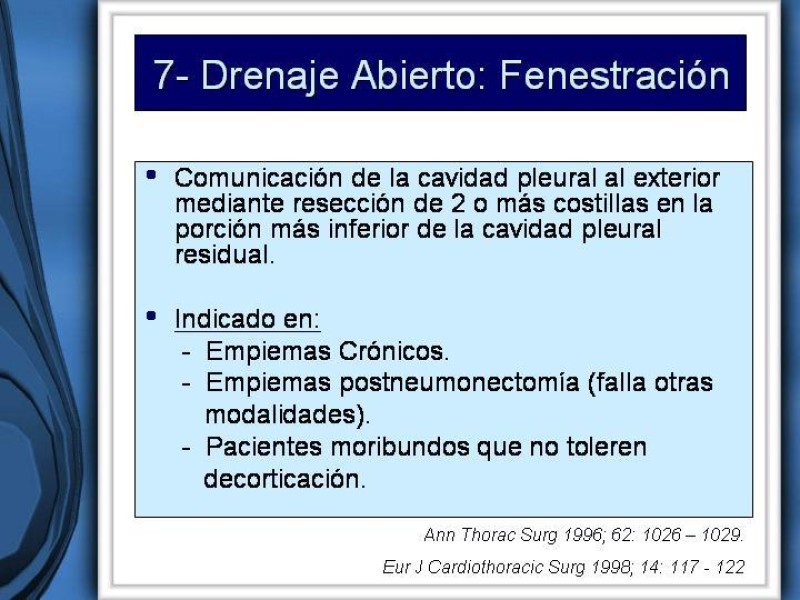 Diapositiva 38 de Empiema Pleural