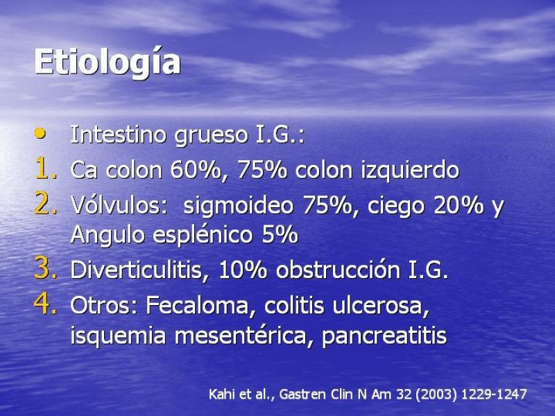 Diapositiva 6 de Obstrucción Intestinal: Estudio Diagnostico y Manejo inicial