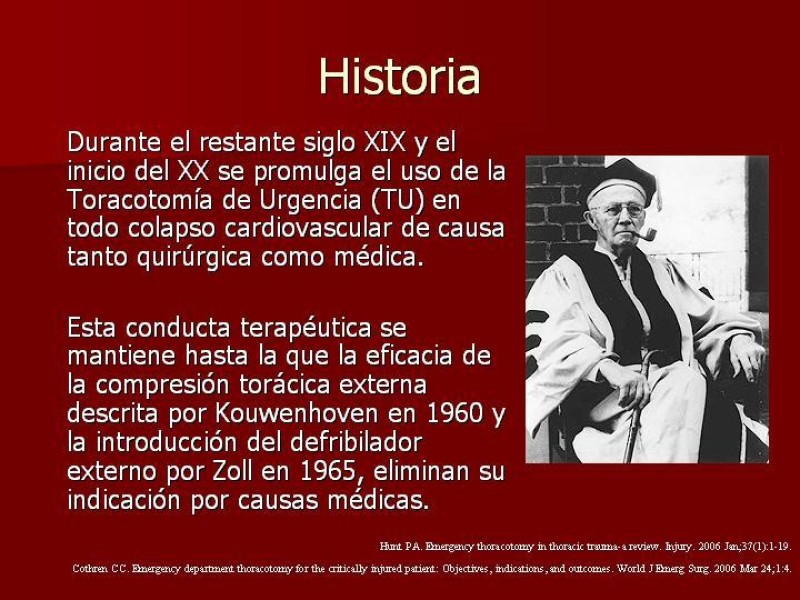 Diapositiva 2 de Toracotomía de Urgencia