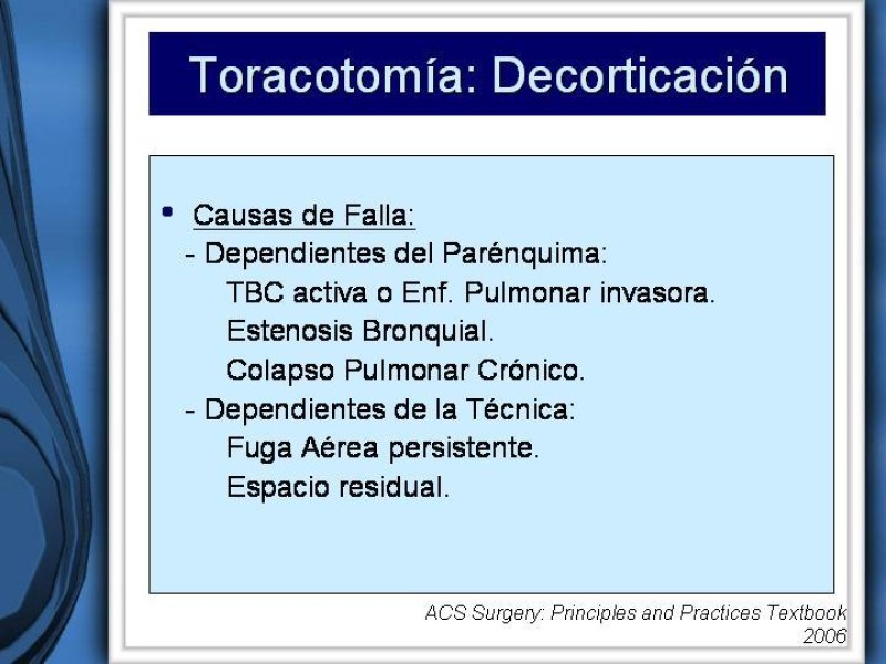 Diapositiva 34 de Empiema Pleural
