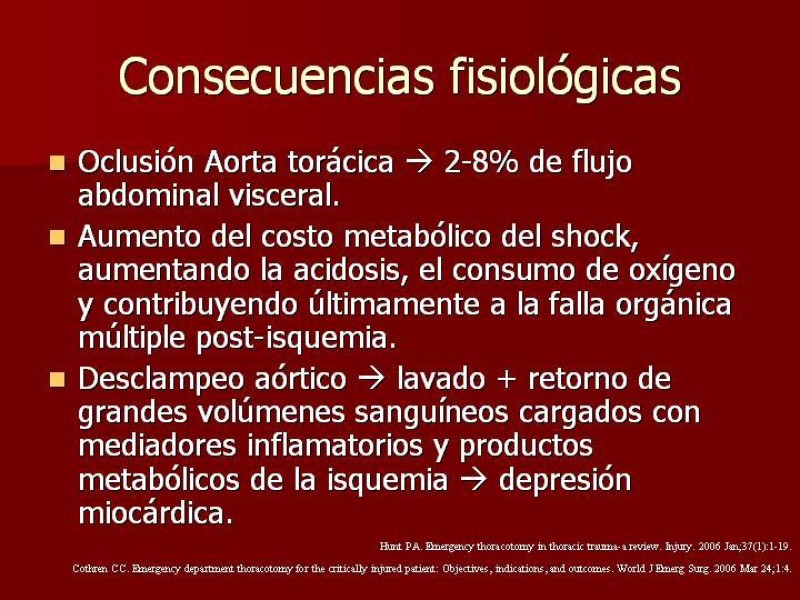 Diapositiva 27 de Toracotomía de Urgencia