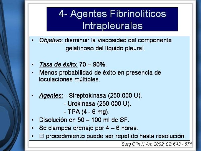 Diapositiva 22 de Empiema Pleural