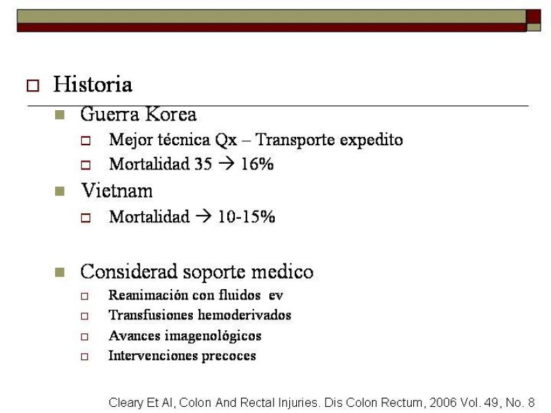 Diapositiva 4 de Trauma de Colon