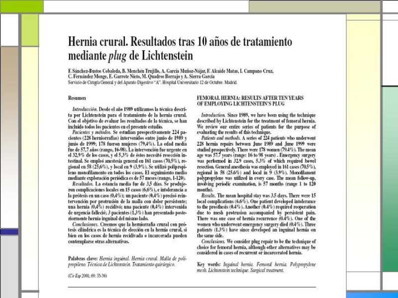 Diapositiva 29 de Tratamiento de la Hernia Femoral