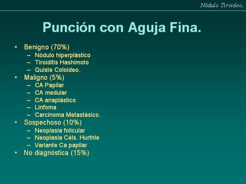 Diapositiva 7 de Nódulo Tiroideo