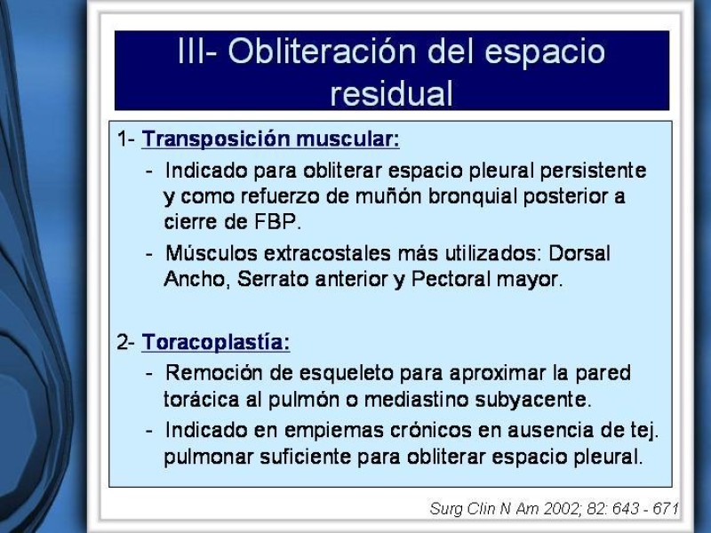 Diapositiva 40 de Empiema Pleural