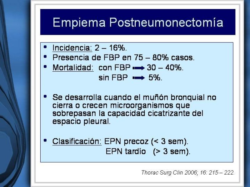 Diapositiva 42 de Empiema Pleural