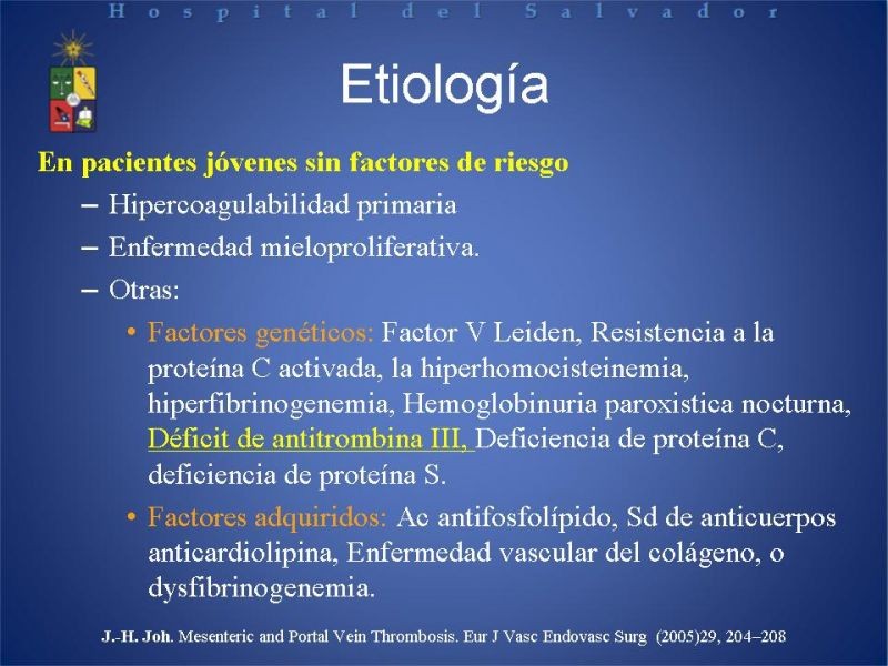 Diapositiva 4 de Trombosis Venosa Mesentérica
