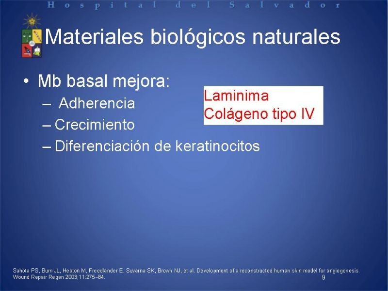 Diapositiva 8 de Sustitutos Dérmicos