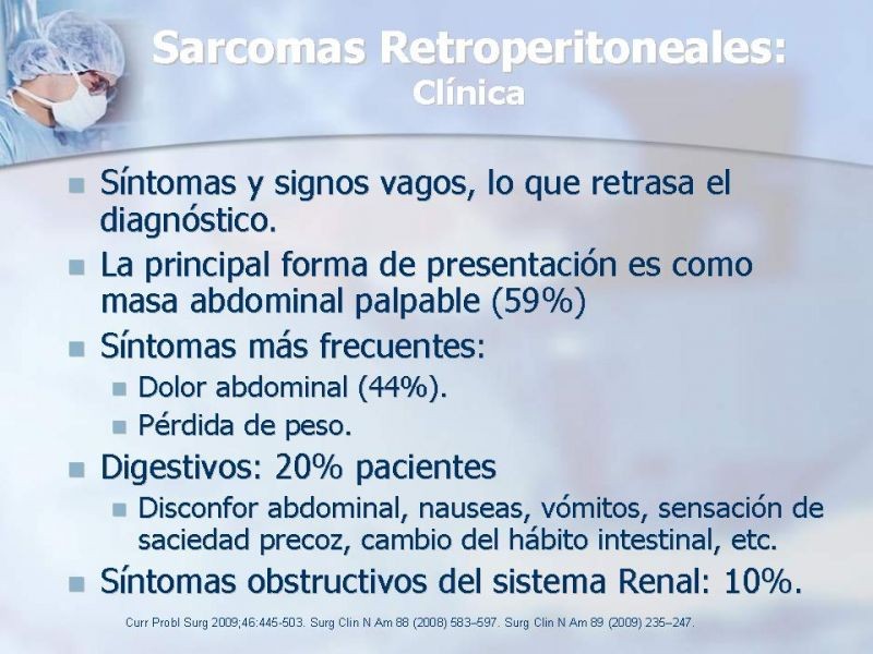 Diapositiva 6 de Sarcomas Retroperitoneales