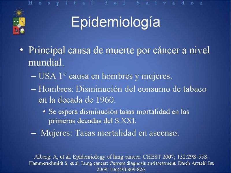 Diapositiva 2 de Cáncer Pulmonar