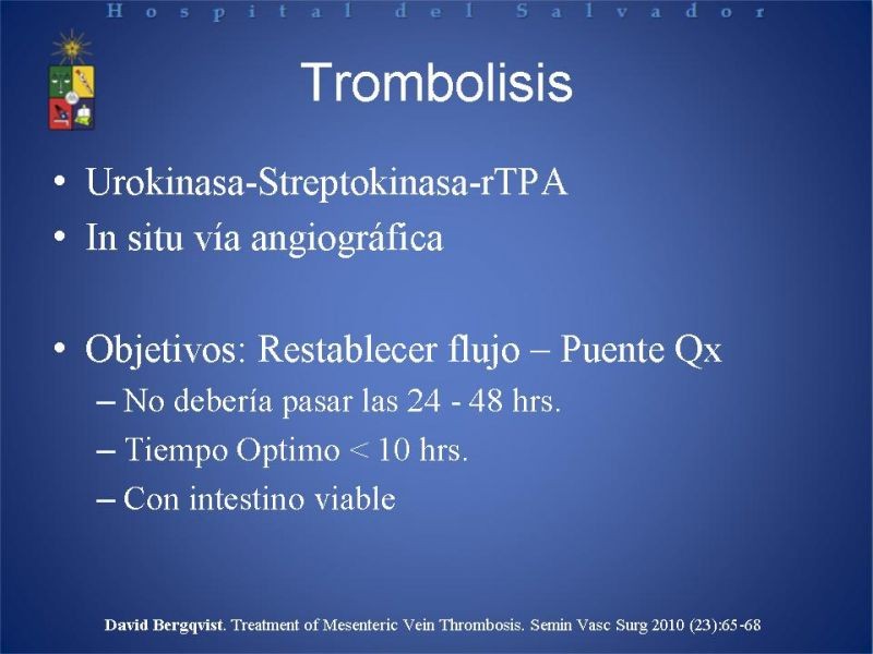 Diapositiva 21 de Trombosis Venosa Mesentérica