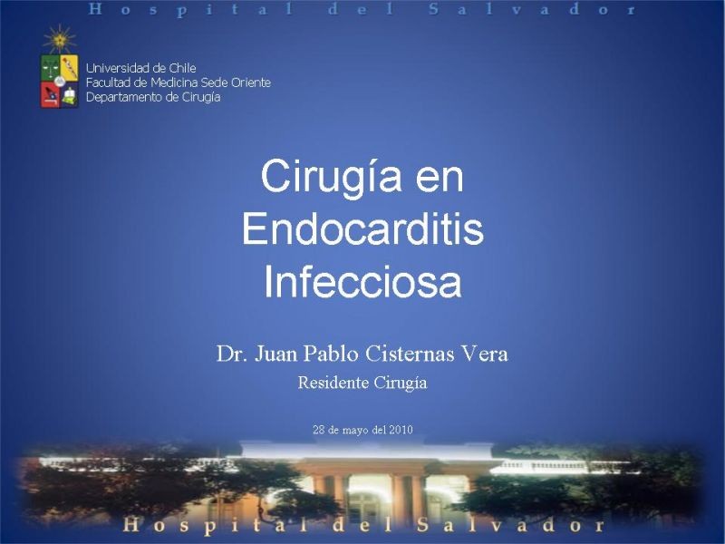 Diapositiva 31 de Cirugía en Endocarditis Infecciosa