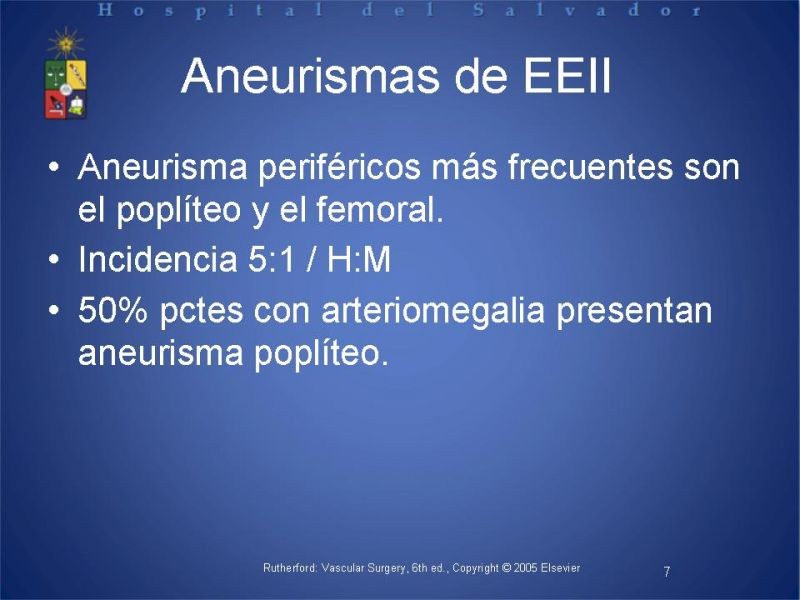 Diapositiva 6 de Aneurismas periféricos