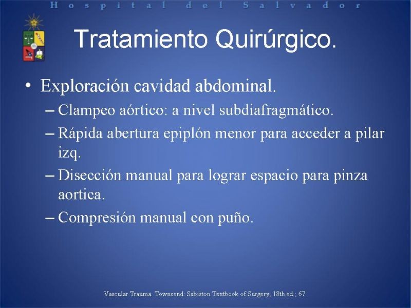 Diapositiva 15 de Trauma Abdominal: Damage Control.