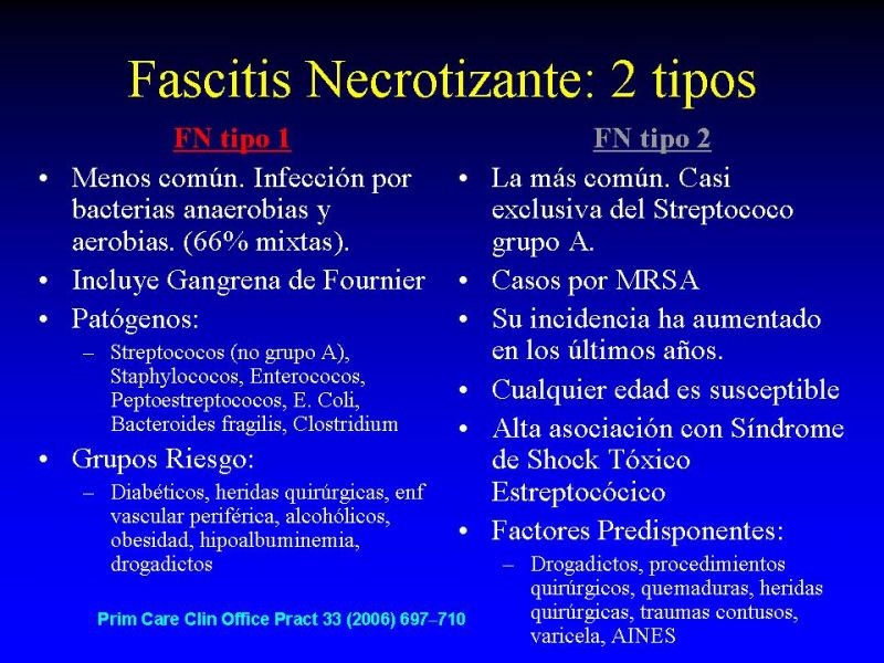 Diapositiva 5 de Infecciones Necrotizantes