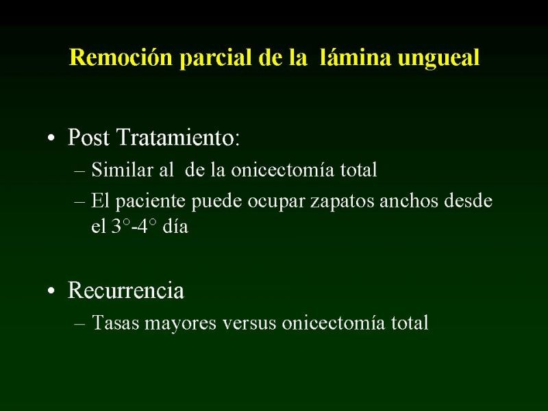Diapositiva 12 de Técnica de la Onicectomía