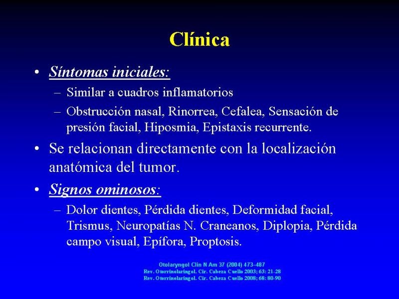 Diapositiva 3 de Tumores de Senos Paranasales