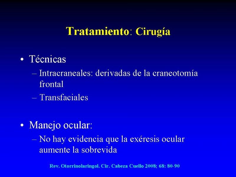 Diapositiva 26 de Tumores de Senos Paranasales