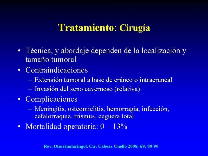 Diapositiva 25 de Tumores de Senos Paranasales