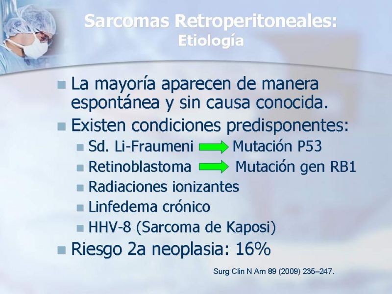 Diapositiva 5 de Sarcomas Retroperitoneales