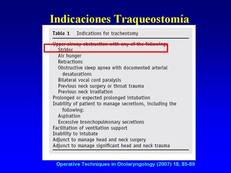 Diapositiva 6 de Traqueostomía