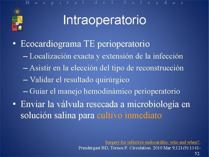 Diapositiva 26 de Cirugía en Endocarditis Infecciosa