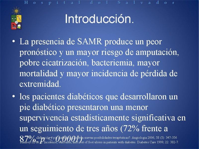 Diapositiva 3 de Uso de Antibióticos en el Pie Diabético.