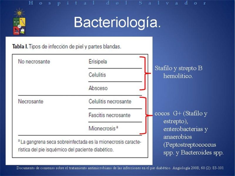 Diapositiva 9 de Uso de Antibióticos en el Pie Diabético.