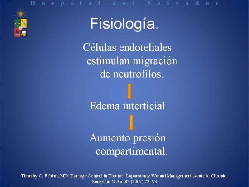 Diapositiva 4 de Trauma Abdominal: Damage Control.
