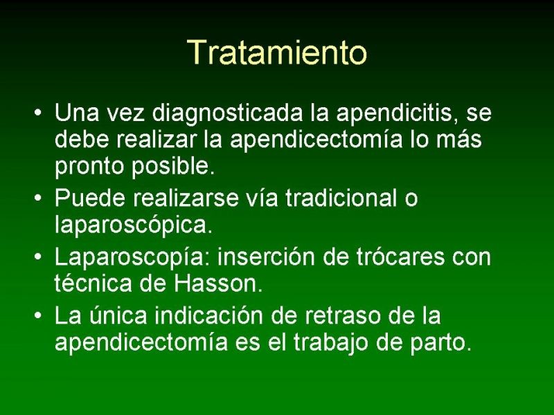 Diapositiva 15 de Apendicitis Aguda y Embarazo