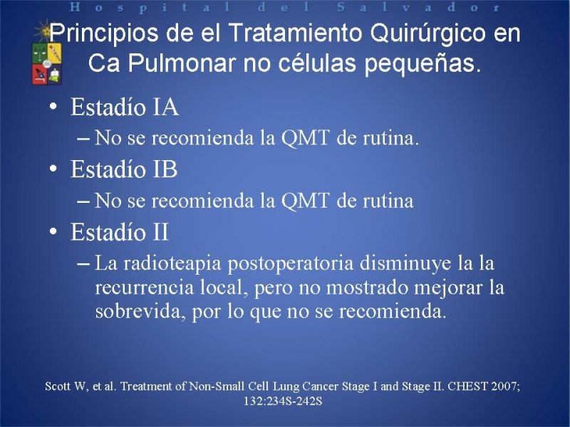 Diapositiva 33 de Cáncer Pulmonar
