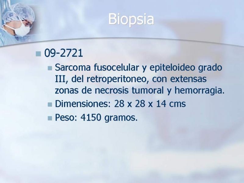 Diapositiva 34 de Sarcomas Retroperitoneales