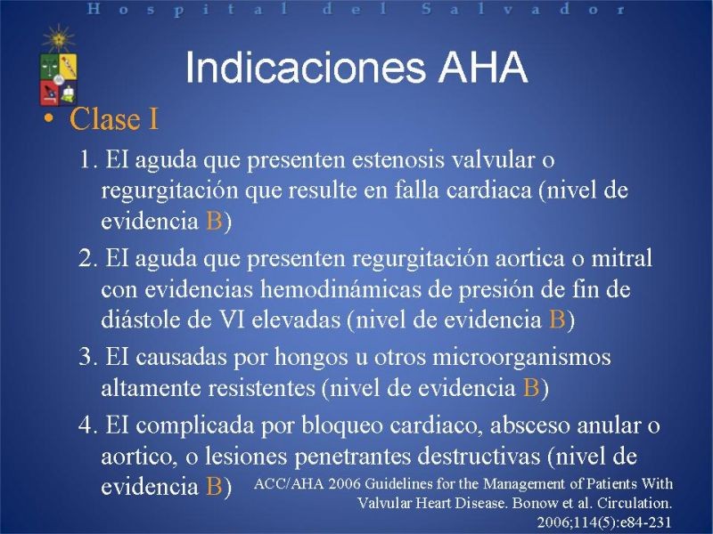 Diapositiva 21 de Cirugía en Endocarditis Infecciosa
