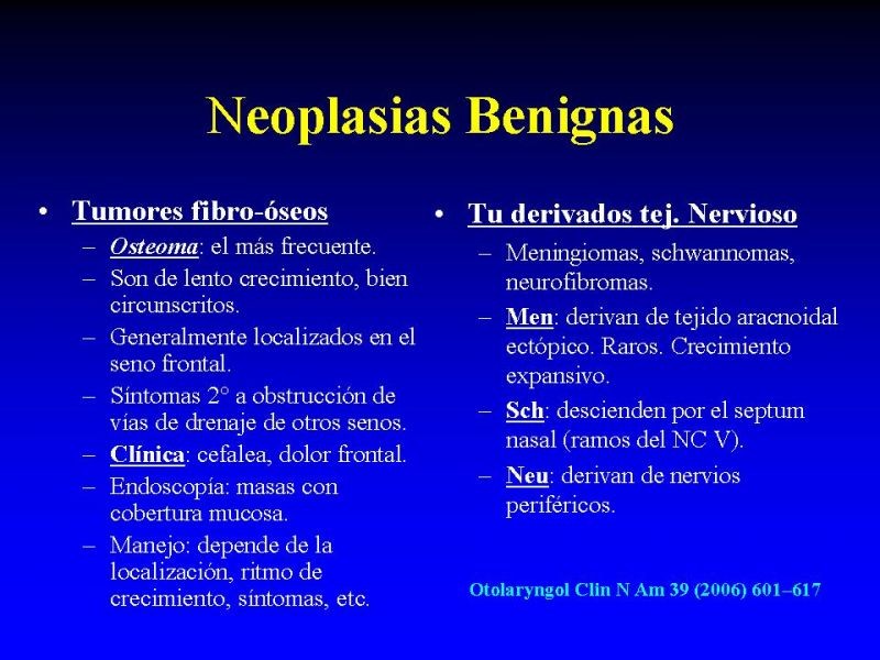 Diapositiva 7 de Tumores de Senos Paranasales