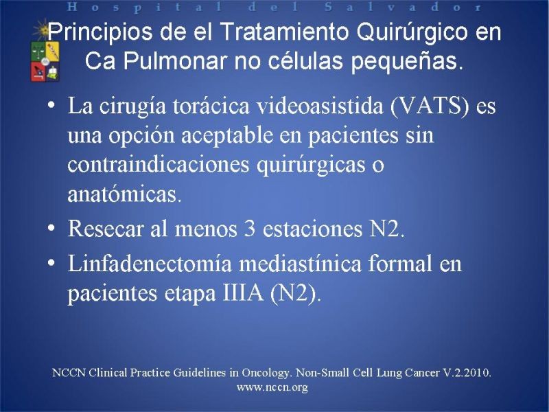 Diapositiva 32 de Cáncer Pulmonar