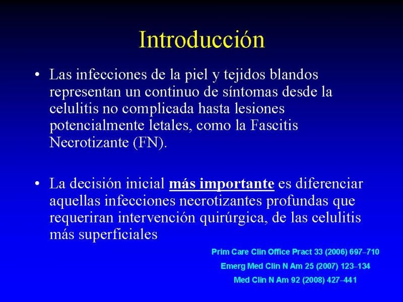 Diapositiva 1 de Infecciones Necrotizantes