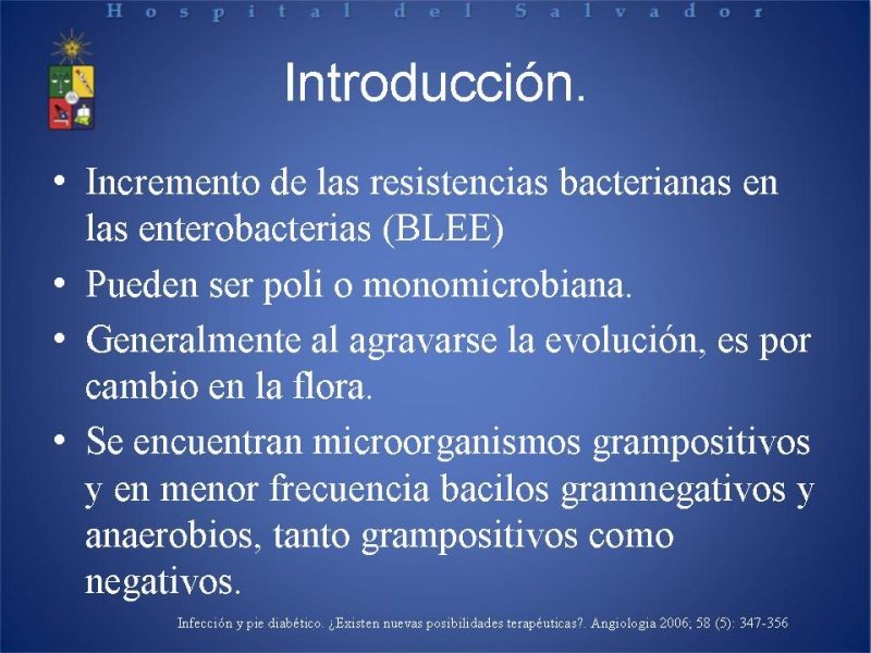 Diapositiva 4 de Uso de Antibióticos en el Pie Diabético.