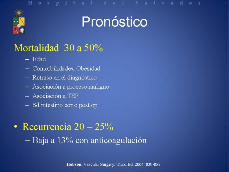 Diapositiva 23 de Trombosis Venosa Mesentérica
