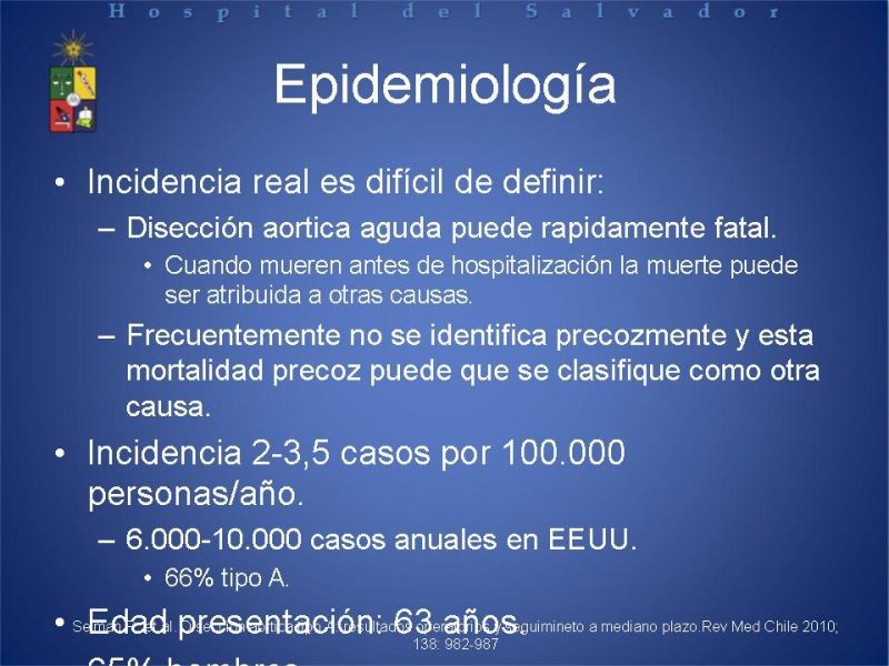 Diapositiva 3 de Disección Aortica tipo A