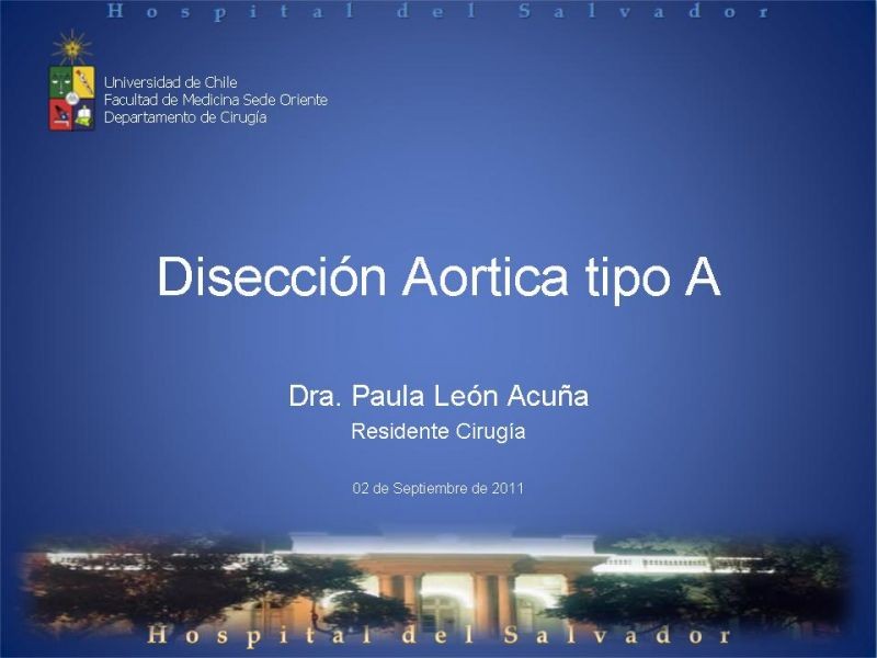 Diapositiva 29 de Disección Aortica tipo A