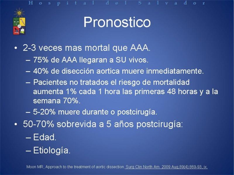 Diapositiva 9 de Disección Aortica tipo A
