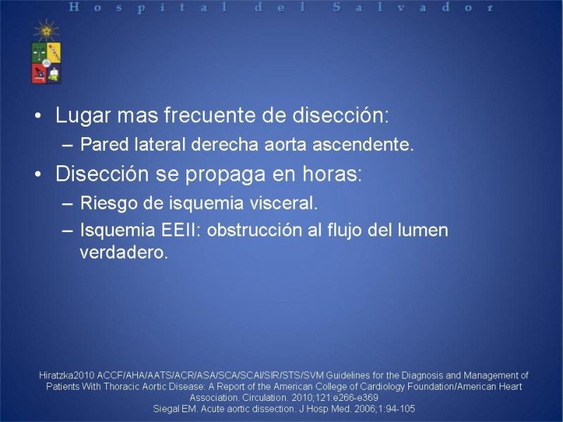 Diapositiva 4 de Disección Aortica tipo A