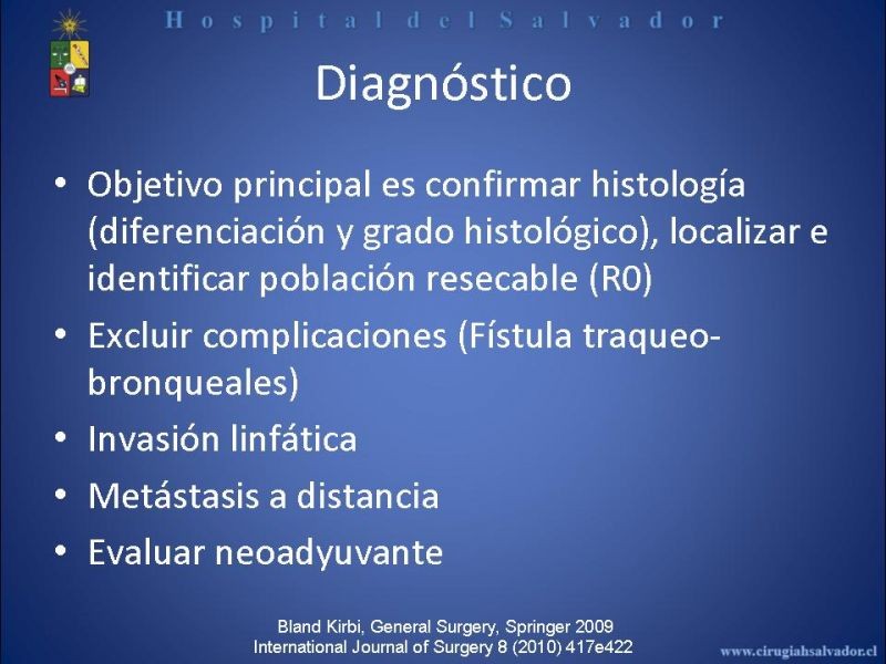 Diapositiva 19 de Cáncer de Esófago: Diagnóstico y etapificación
