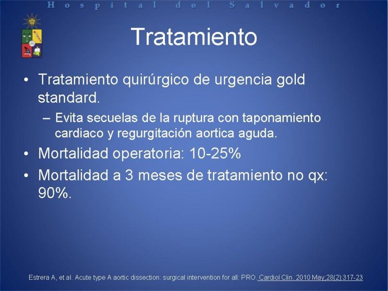 Diapositiva 17 de Disección Aortica tipo A