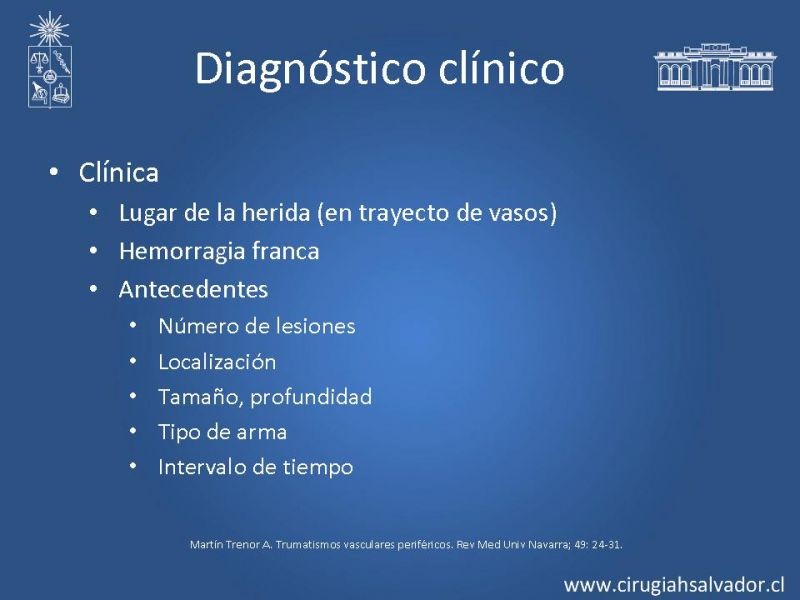 Diapositiva 6 de Trauma vascular periférico