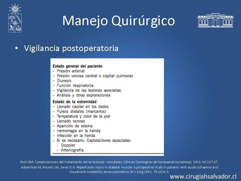 Diapositiva 29 de Trauma vascular periférico